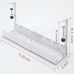 Adjustable Under Desk Cable Management Tray