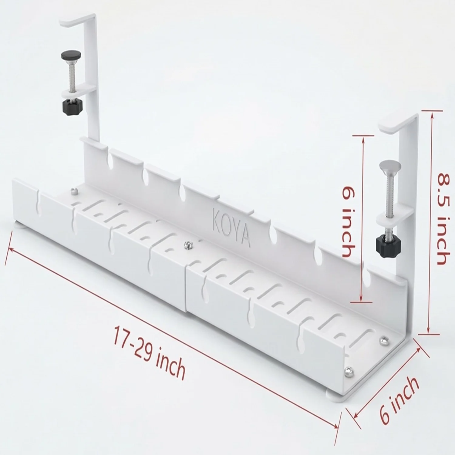 Adjustable Under Desk Cable Management Tray