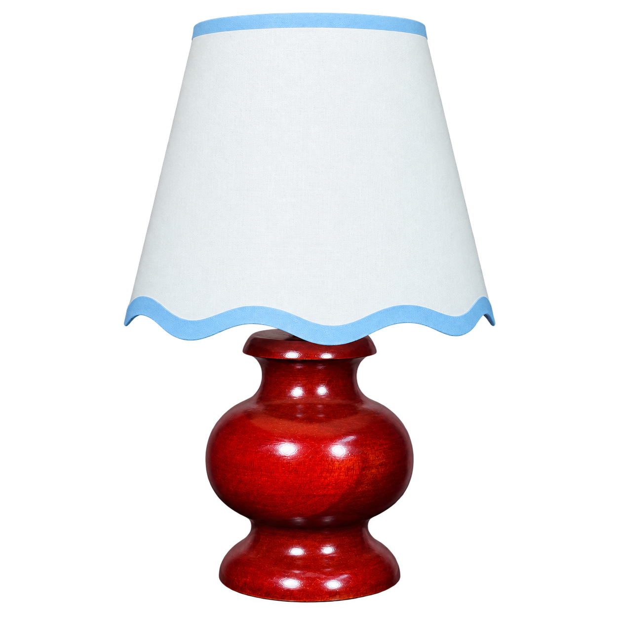 Burnished Wooden Vintage Pitcher Table Lamp