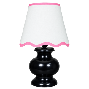 Black Wooden Vintage Pitcher Table Lamp